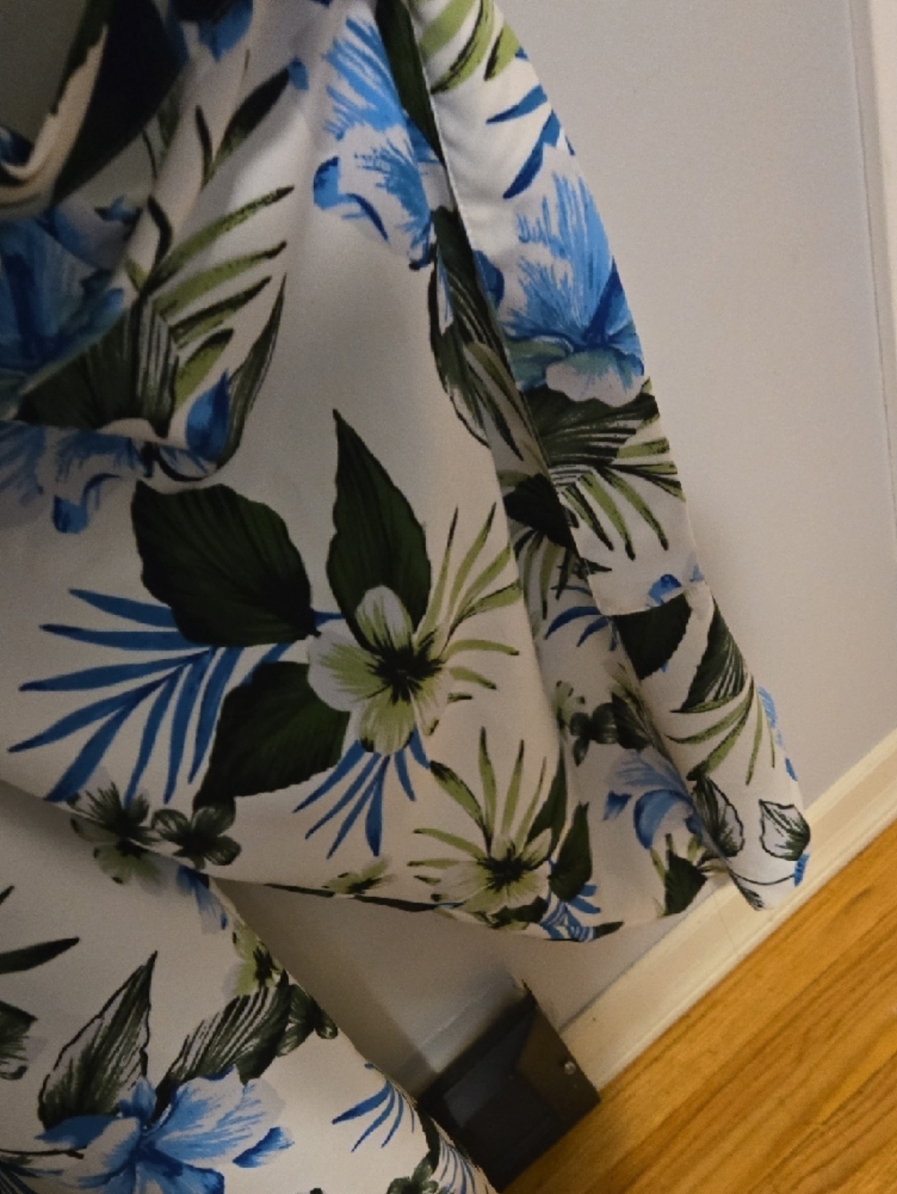 Banana Republic White Tropical Floral Jumpsuit with Blue & Green Print - Picture 4 of 6